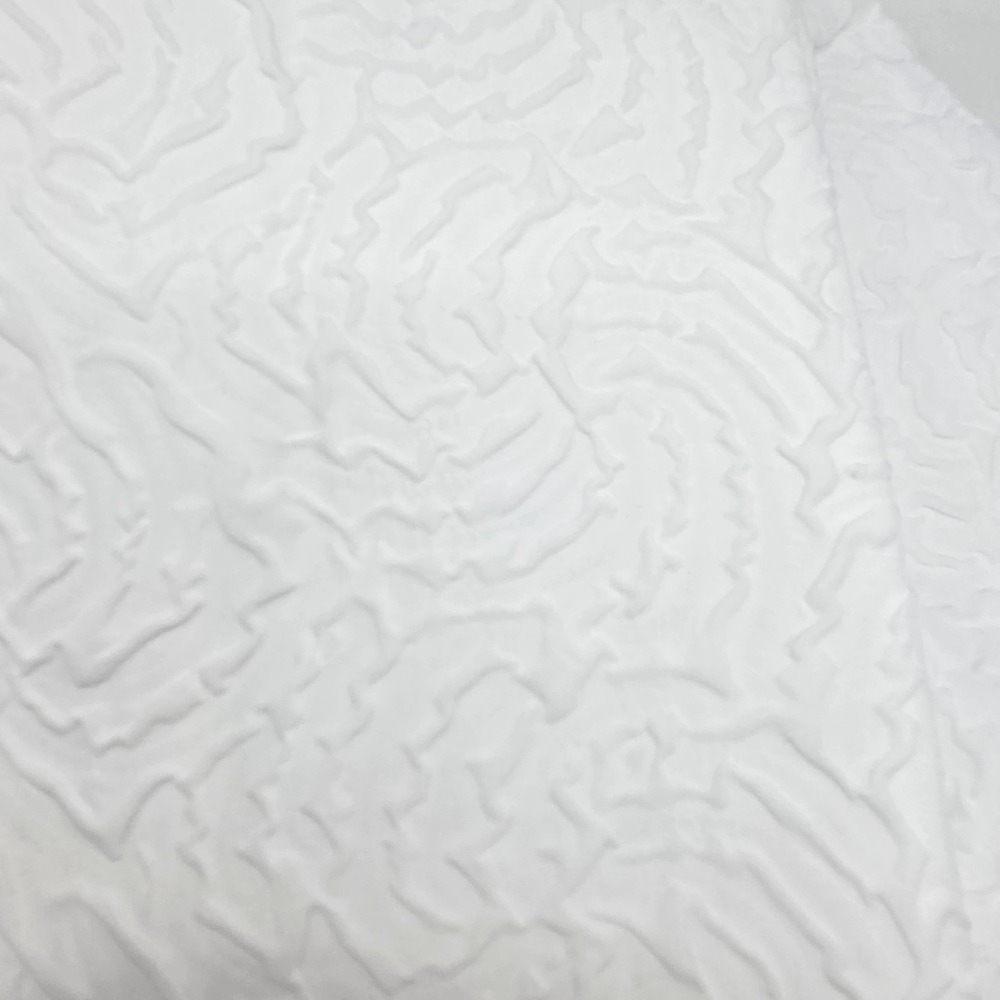 DKNY Microsculpt Fabric Shower Curtain White Textured 72x72in - Picture 2 of 9
